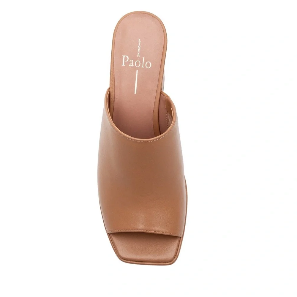 Linea Paolo Elle Block Heel‎ Platform Slide Sandal